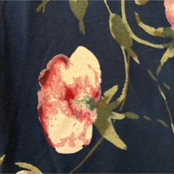 Isabel Maternity Navy Floral Dress - Picture 2 of 3